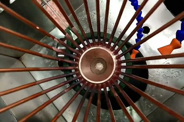 高頻釺焊機，多孔分配器接頭銅管焊接設備